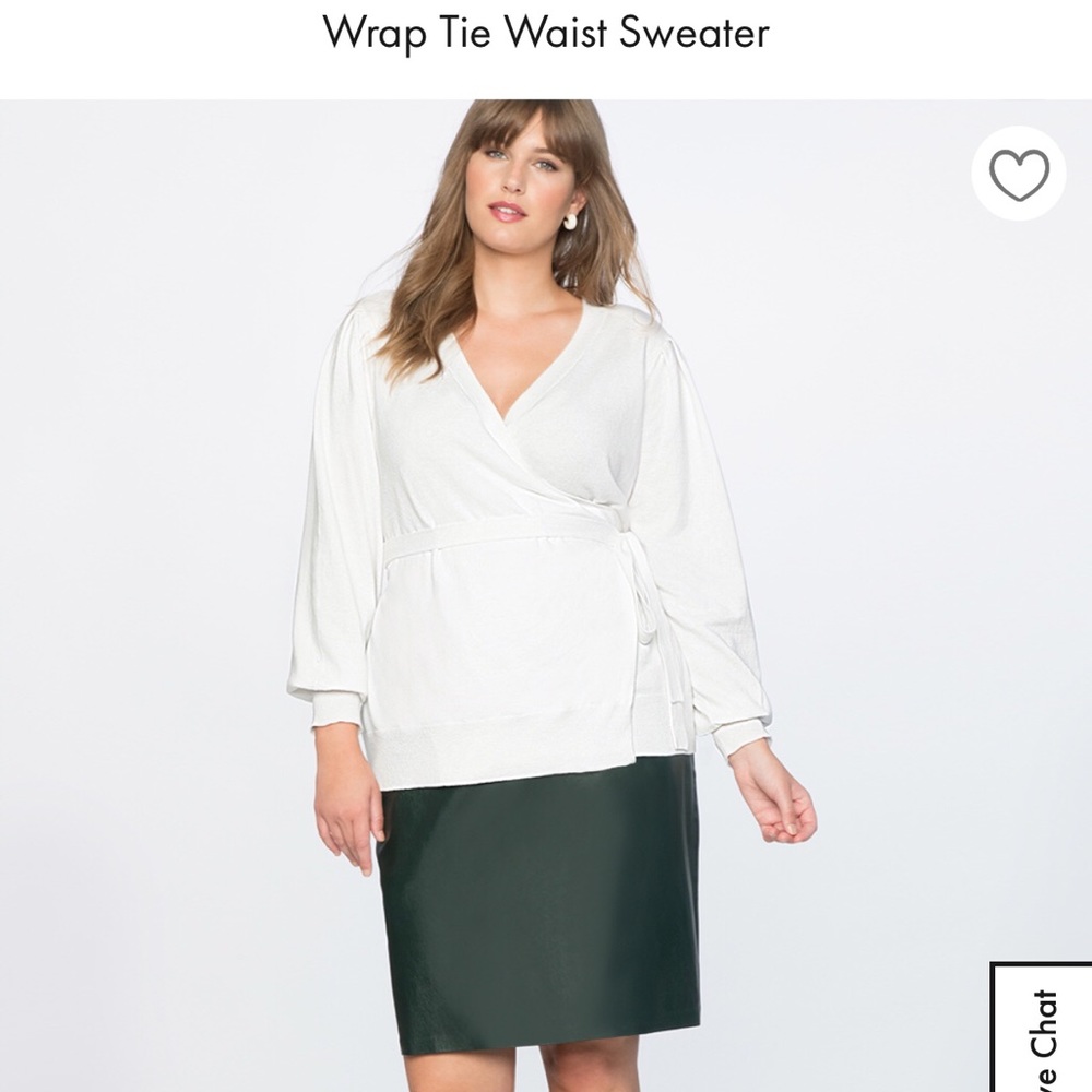 Eloqui wrap tie sweater. Never worn NWT